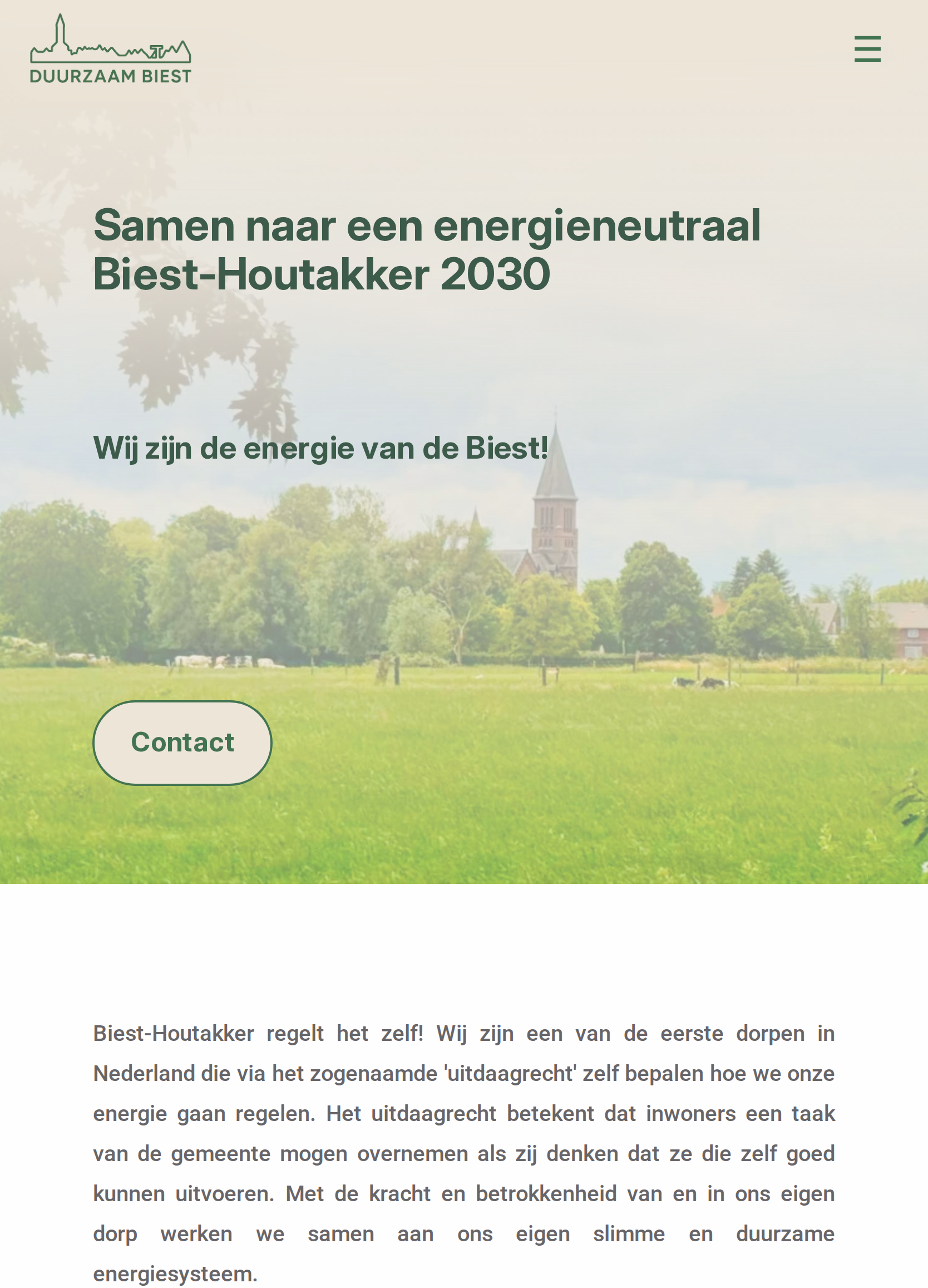 Duurzaambiest: weergave op tablet